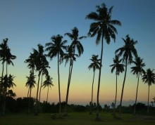 Beautiful sunsets at Ifiele'ele Plantation - boutique, self-contained vacation rental in Samoa