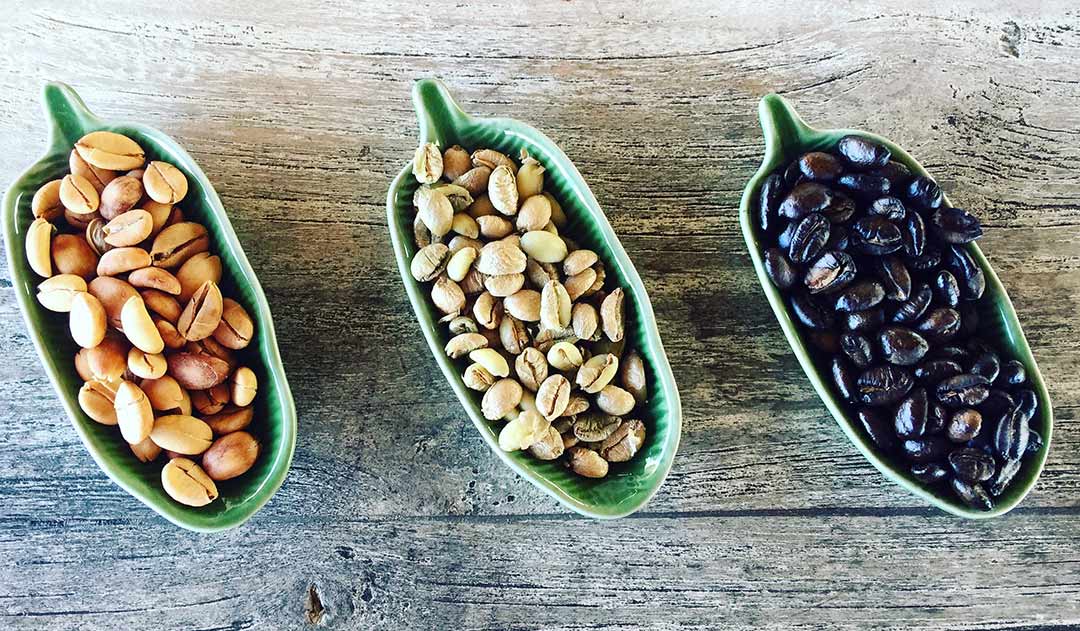 Ifieleele Organics - 3 Stages of Coffee Beans